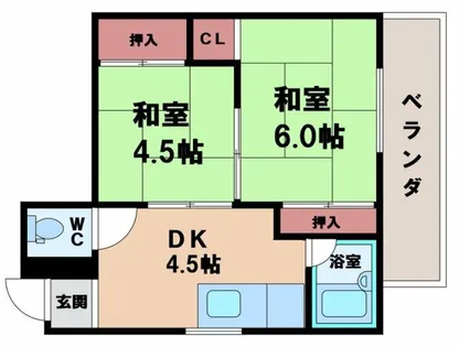 セルメ山坂【3階】の間取り