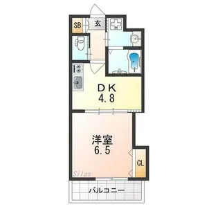 W.O.B.SAKAI【5階】の間取り