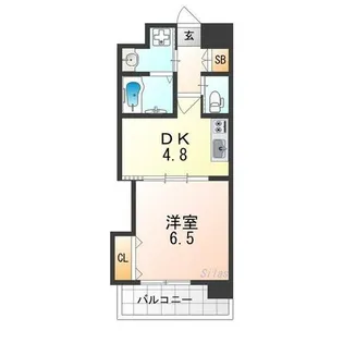 W.O.B.SAKAI【6階】の間取り