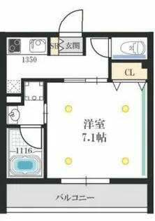 ステディ八戸ノ里【3階】の間取り