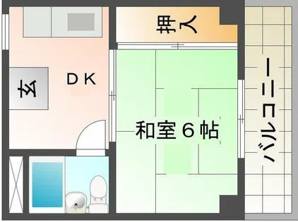 パーソナルハイツ垂水【101号室】の間取り