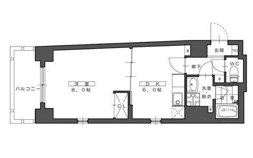 シェリオン【5階】の間取り