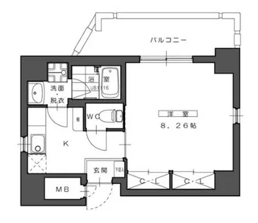 シェリオン【6階】の間取り