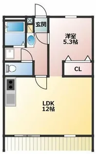 Mh-ARC KAORU【1階】の間取り