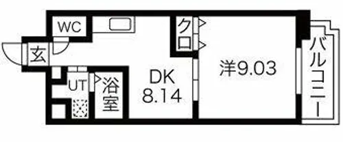 エクシード弁天Ⅳ【702号室】の間取り