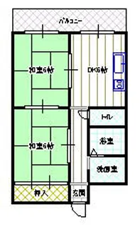 香里プラザ77【4階】の間取り