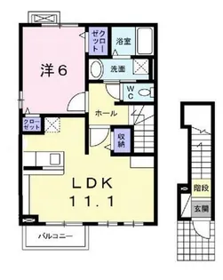 グリーン・ヴィラ Ⅰ【2階】の間取り