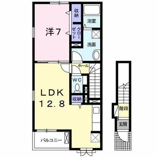 カーサ・カルムⅡ【2階】の間取り
