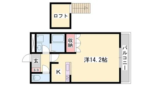 アシュランス【202号室】の間取り