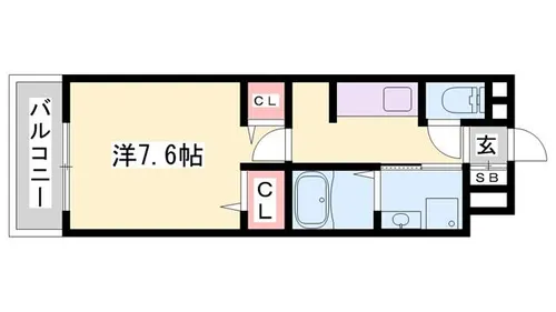 フラッツ・アイ5【102号室】の間取り