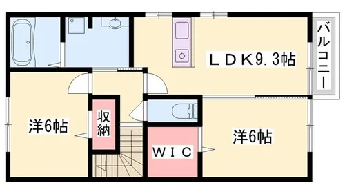 シロフィーマメゾンB棟【201号室】の間取り