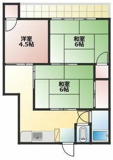 梅の木荘【202号室】の間取り