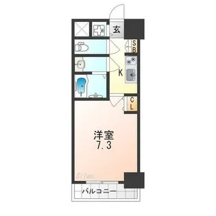 スプランディッド天王寺III【13階】の間取り