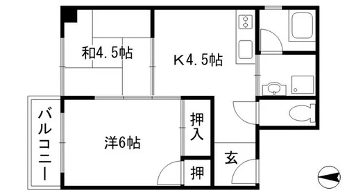 京都府京都市上京区西院町【マンション】の間取り