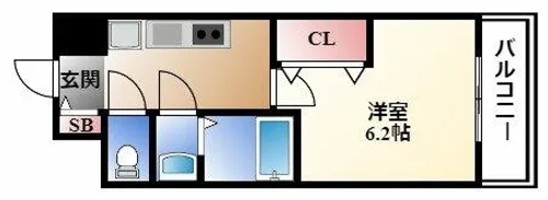 プレサンスTHE大須観音【3階】の間取り