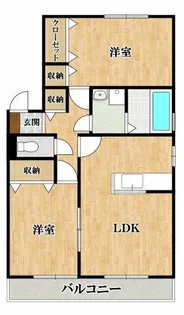 ファミール田井城 C棟【1階】の間取り