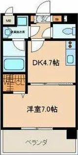 ドリーム西新【3階】の間取り