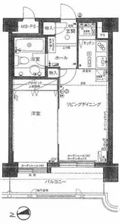 ダイアパレス水車町【5階】の間取り