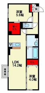 イオメール竹末【1階】の間取り