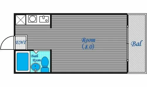 アクティ福島【1階】の間取り