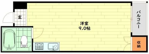 ルミナス福島【5階】の間取り