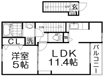 シャインコート【2階】の間取り