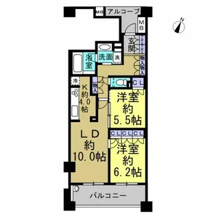 メゾンヴェール大高南【804号室】の間取り