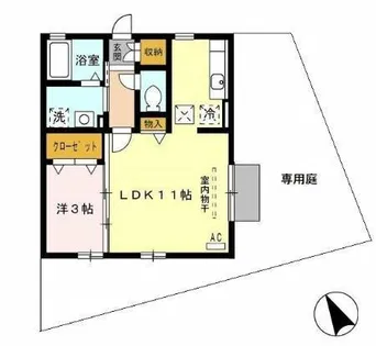 ロイヤルメゾン【1階】の間取り