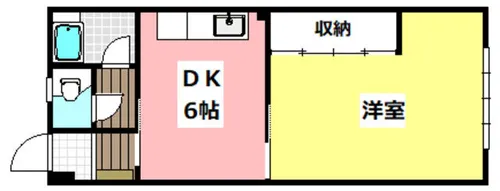 ビューハイツ茨木【3階】の間取り