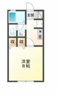 シャンテ・ラ・ヴィ北島 WEST【2階】の間取り