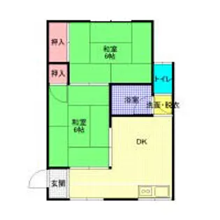 山口マンション【202号室】の間取り