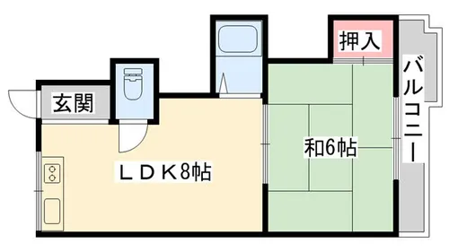 大島マンション【2階】の間取り