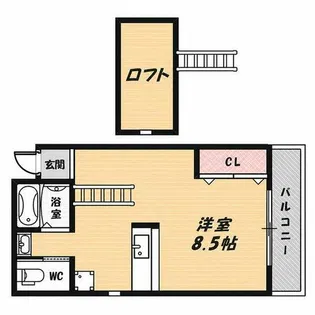 ハイムアーネンエルベ【3階】の間取り