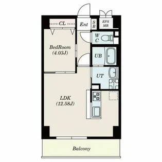 GRAN DUKE代官町reverso【9階】の間取り
