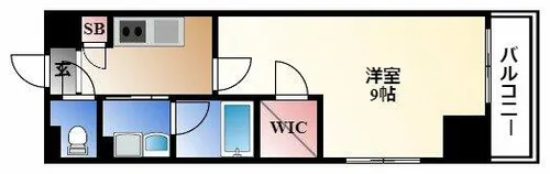 CASA AVENUE IKESHITA【2階】の間取り