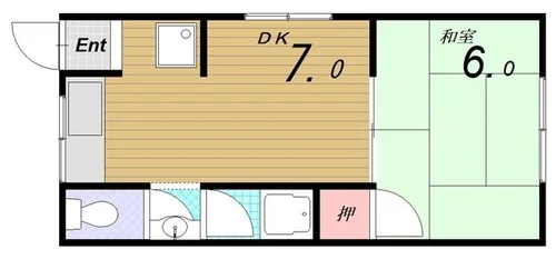 ひかりハイツ【1階】の間取り