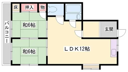 日経マンション【3F号室】の間取り