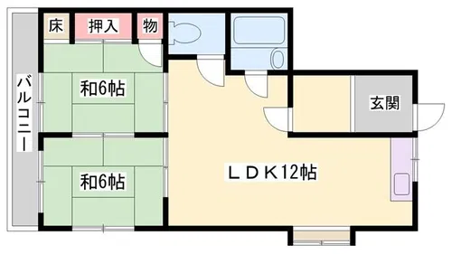 日経マンション【3F号室】の間取り