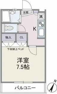 タウンハウス7番館【202号室】の間取り