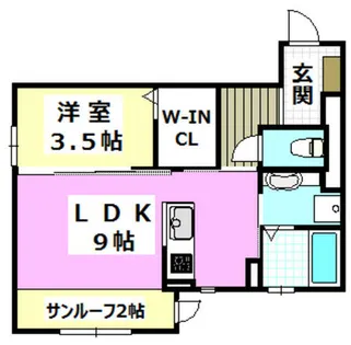 リベーラ辻Ⅱ【2階】の間取り