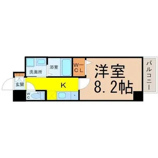 1Kの間取り画像