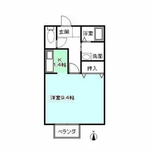 ジュネス【106号室】の間取り