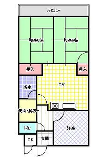 SUNミネマツ【402号室】の間取り