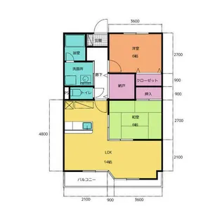 グランド・ステージ桜華【405号室】の間取り