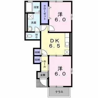 リブレア・エクシードB【1階】の間取り