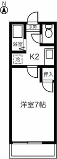 野村グリーンヴィレッジE【213号室】の間取り