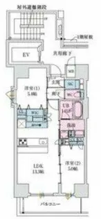 スプランディッド都島【6階】の間取り