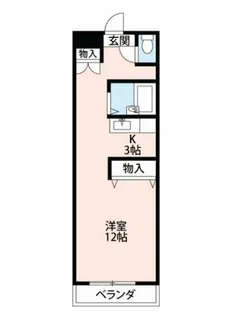 クリーンハイツ安井Ⅲ【258号室】の間取り