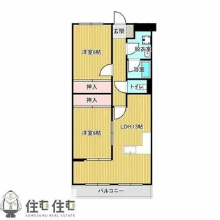 K‘Sマンション【203号室】の間取り