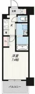 ミュプレ北浜【3階】の間取り